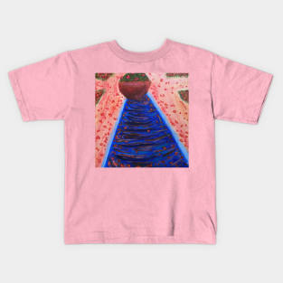 Rose Petals in Water Kids T-Shirt